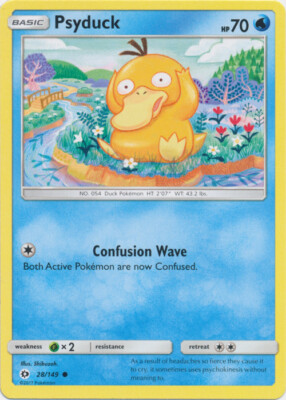 Pokemon - Psyduck - 28/149 - Common - Sun & Moon Base Set