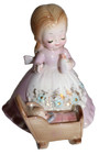 Vintage 1975 Josef Originals Mother w/Baby Cradle Love Is Tenderness Series