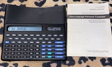 Micronta Five Language Personal Translator Currency Conversion  Calculator