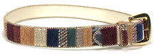 Absolutely Fresh Women s Belt - Native Rug - Vtg Western Beaded Tapestry - M
