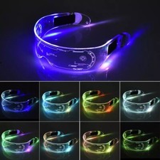2022 LED Luminous Glasses LED Glasses EL Wire Neon Light Up Visor Eyeglasses Bar