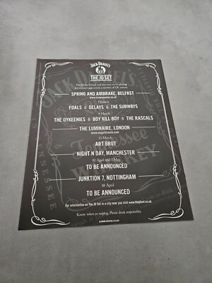 TPEEP299 MAGAZINWERBUNG 12X9'' JACK DANIEL'S THE JD SET - DIE U-BAHNEN, ART BRUT 