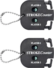 2Pcs Golf Stroke Counter Clicker for 2 Players – Score Keeper for Competitions