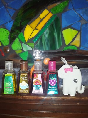 RARE LOT Elephant Republican Snowflake Mocha Bath Body Work Pocketbac Gel Holder
