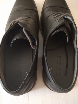 Perry Ellis Clarkson Dark Gray Faux Leather Oxford Shoes Perry Ellis | Shoes | Perry Ellis Clarkson Dark Gray Faux  main image 4