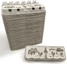 Half Dozen Empty Egg Cartons- Bulk 50 Full Dozen Can Split to 100 Half Dozen Siz