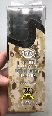 UTG See-Thru Riser Mount With Picatinny Tri-Rails MNT-995TR 4712274524194