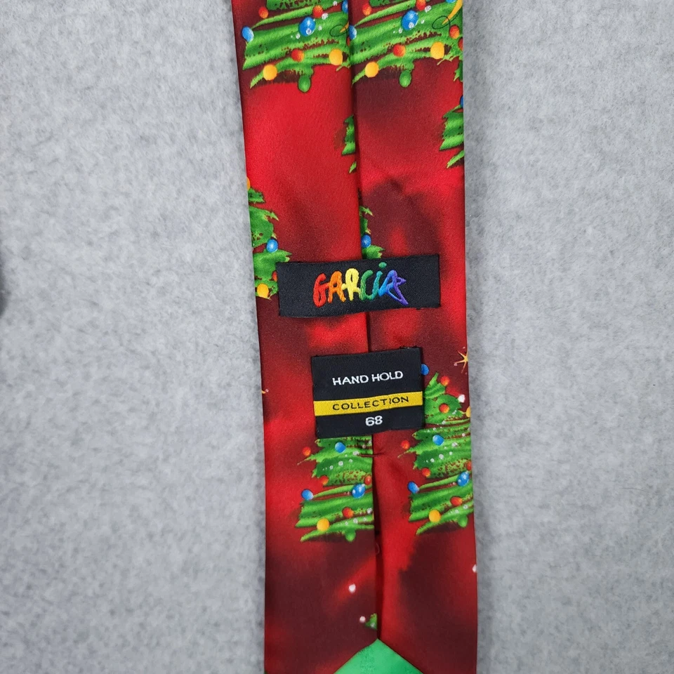 Corbata Jerry Garcia Roja Navidad Vacaciones Pingüino Colección 68 Clásica Para Hombre Foto 3 de 4