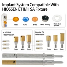 Dental Locator Abutment Attachments for HIOSSEN ET II/III SA Fixture Osstem M/R