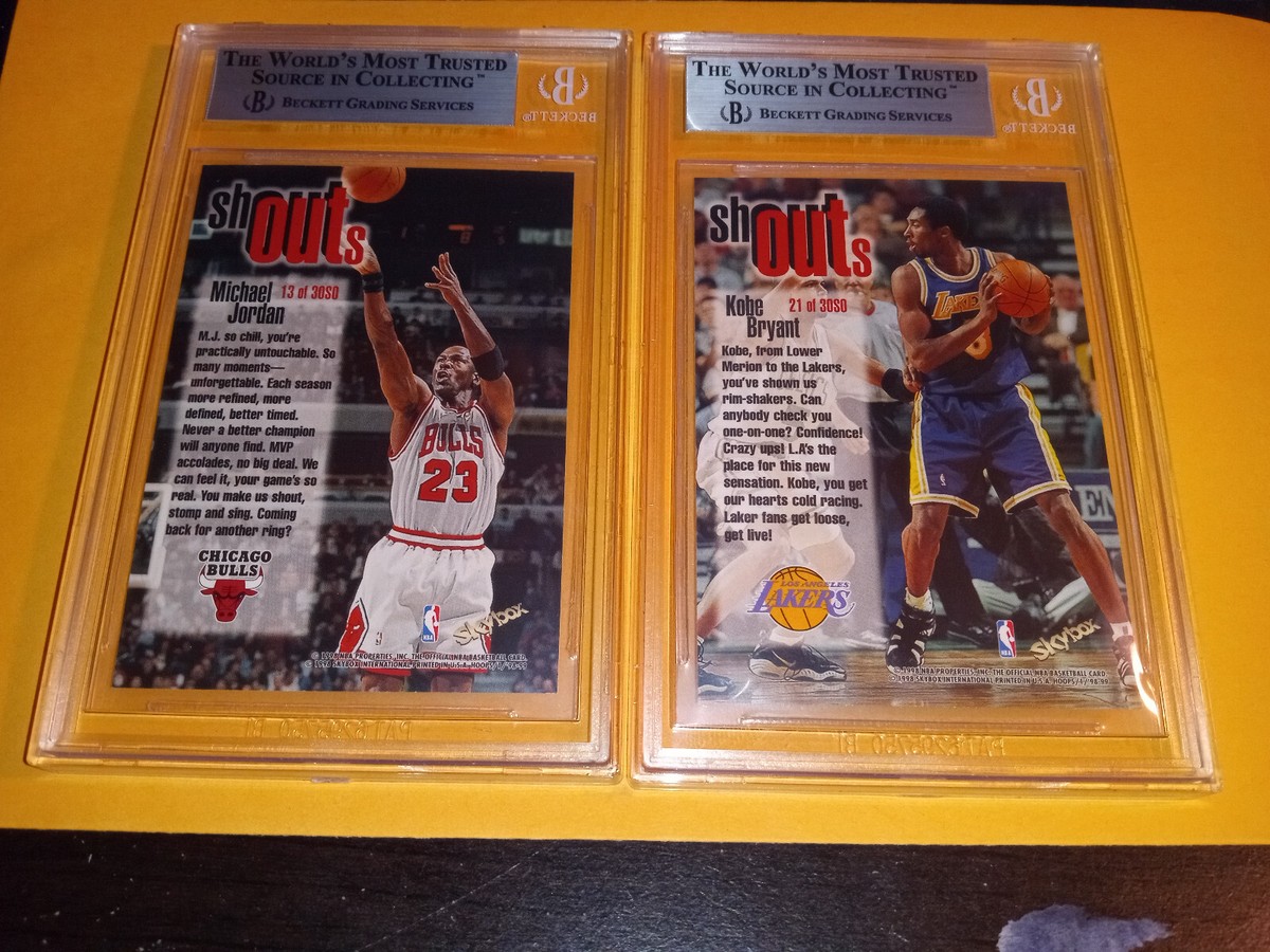 1998 Hoops Shout Outs Complete Set - Kobe Bryant BGS 9 - Michael 