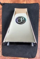 Handheld Cowbell + Bag. Colombian Percussion, Polished Chrome Medium Pitch, CP#4