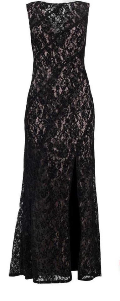 Aidan Mattox - MD1E201455 иллюзия v-образным вырезом цветочный кружева вечернее платье - Изображение 2 из 4