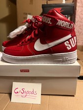 靴 NIKE AIR FORCE 1 HIGH SUPREME Red 28.5cm Nike Air Force 1 High Supreme World Famous Red Men's - 698696-610 - US