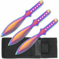 Perfect Point 3 Pc. Throwing Knife Set 6 inch Overall RC-001RB NIB