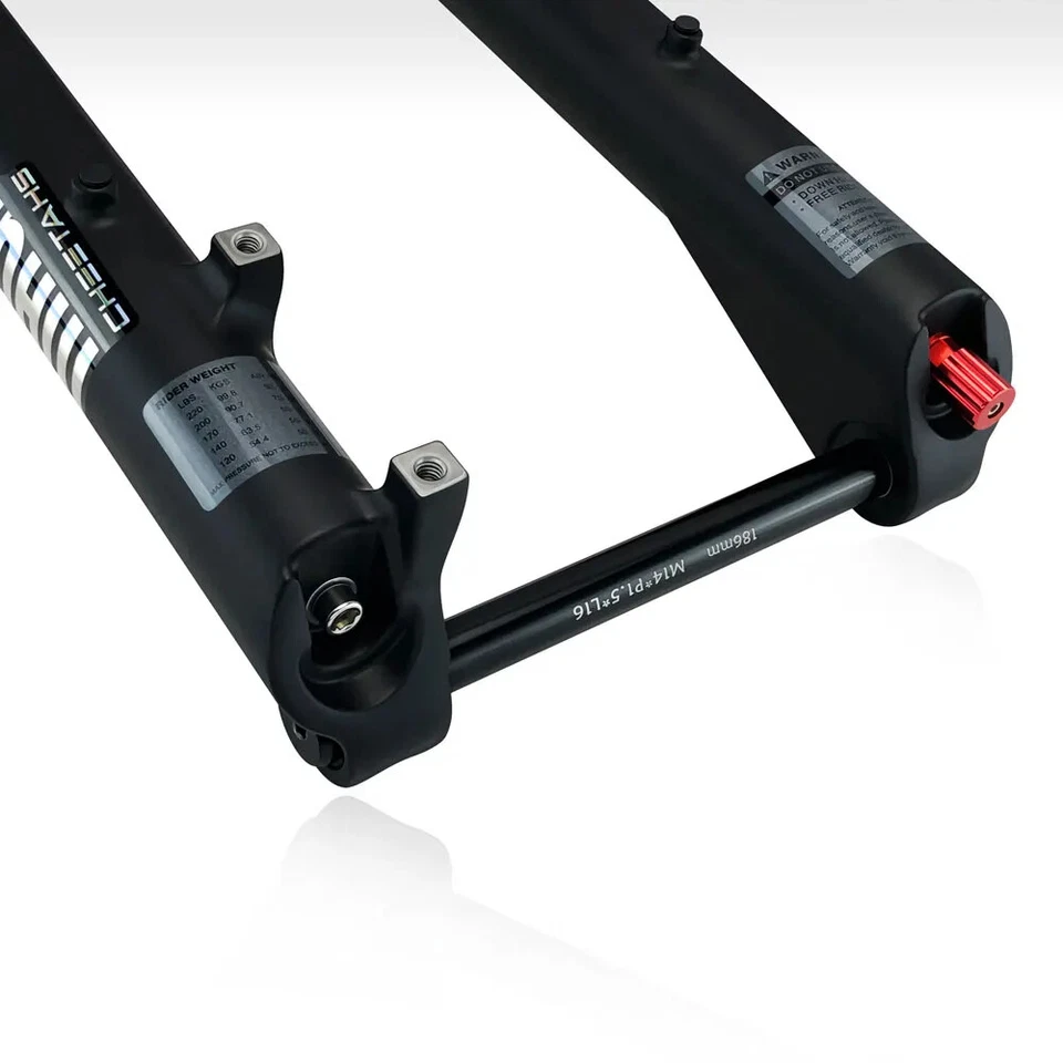 20/26*4.0er Dual Motor Fat Bicycle Fork E-bike Double Crown Air Suspension Fork - Image 3 of 4