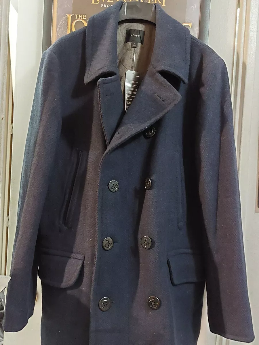 J crew cheap peacoat mens