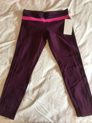 NWT Lululemon Give Me Qi Pant - Plum Raspberry Glo - Size 10