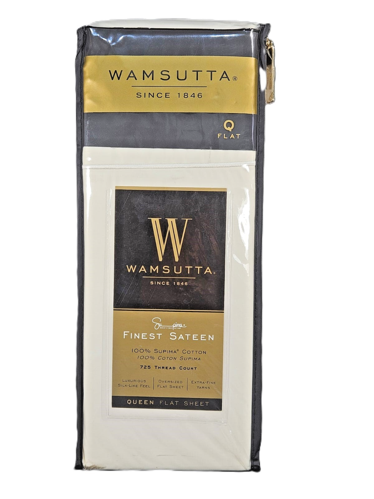 Wamsutta Dream Zone 725-Thread-Count Flat Sheet (Ivory, Queen)