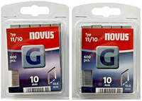 2X 600 Tackerklammern Novus Typ G 10Mm 10 X 10,6 Mm Heftklammern # 042-0386