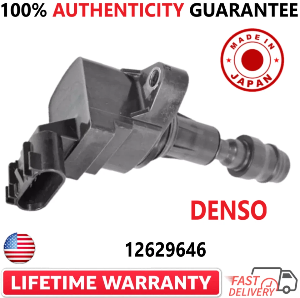 Bobinas de encendido x4 OEM DENSO para Buick Chevrolet GMC Pontiac I4 2005-17, 12629646 Foto 4 de 4