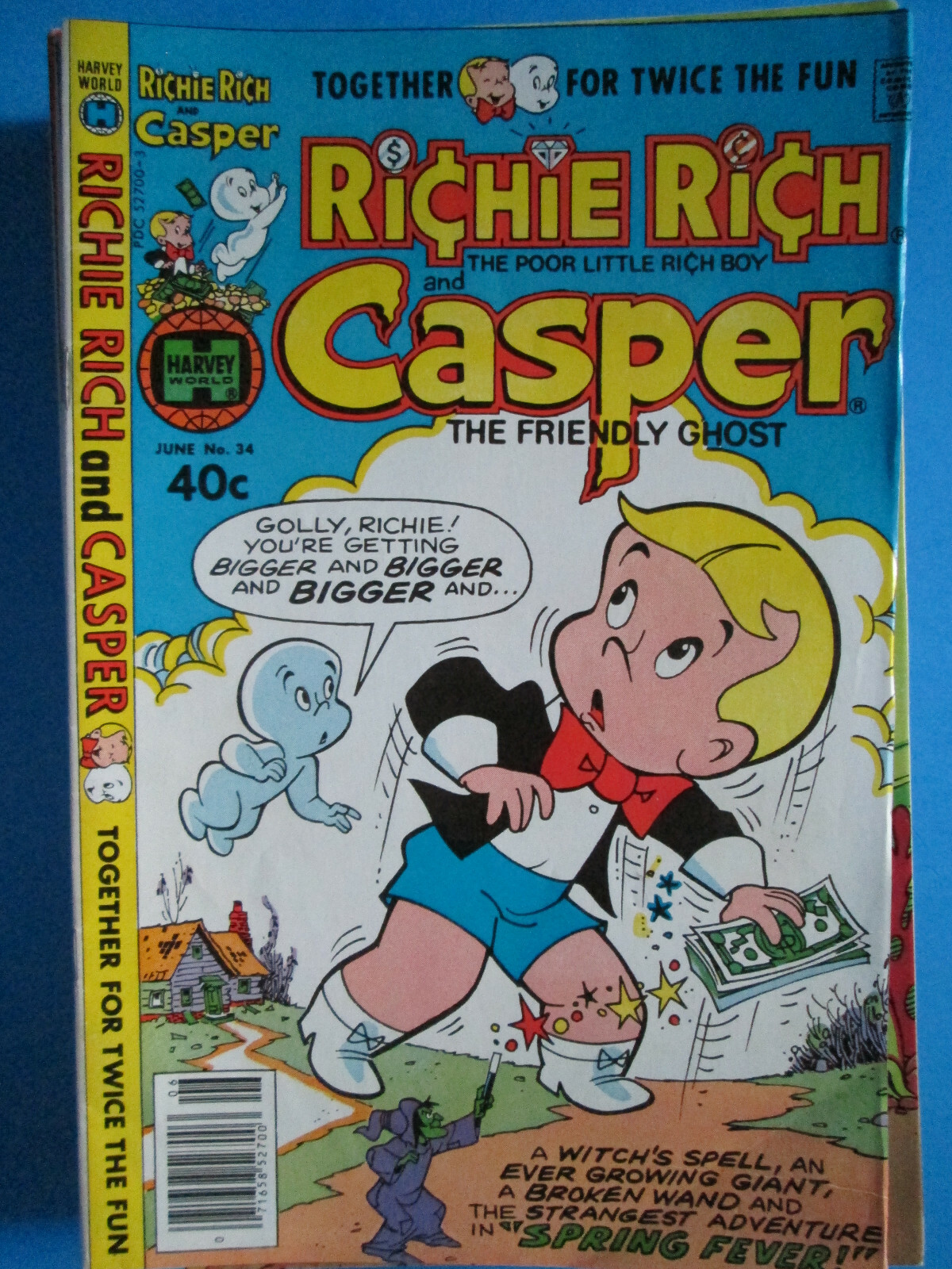 RICHIE RICH AND CASPER THE FRIENDLY GHOST No. 34 1980 Comic Book (2b)