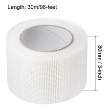 Drywall Joint Tape Self-Adhesive Fiberglass 3" 98ft Repair Patch Hole Crack Mesh