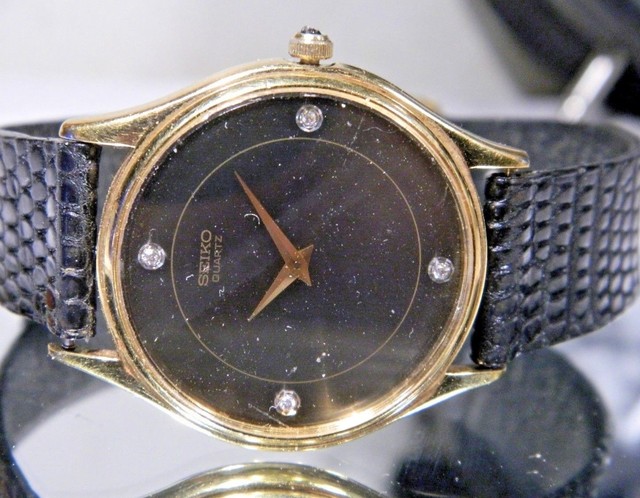 seiko black diamond watch