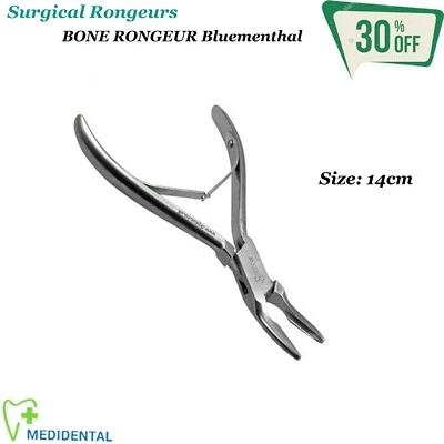 TK PLUS Bone Rongeur Bluementhal 14cm Daviers et Pinces pour Fragments de Racines Dental