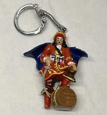 Vintage Captain Morgan Spiced Rum Key Chain Pirate Key Chain Promo