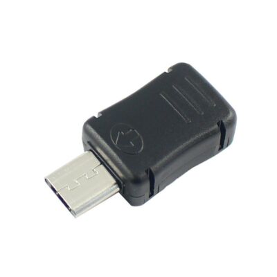 5pcs Micro USB 2.0 Connector Male Jack 3 Pin Type B Plug Socket Plastic Cover