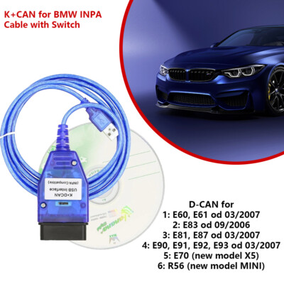 Chip mit Schalter Für BMW Inpa K+Dcan OBD2 Kabel FTDI FT232RL E60E61 od 03/2007