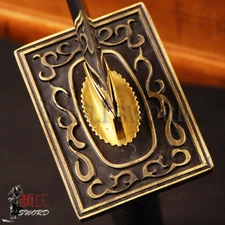 Rectangular Tsuba Hand Guard For Japanese Katana Sword Diy Maintenance