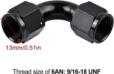 EVIL ENERGY 90° AN Fitting Adapter Female To Female Swivel Coupler Union – EVILENERGY