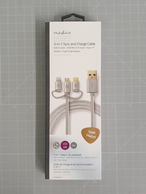 Nedis 2-In-1-Kabelset For SYNC And Charge