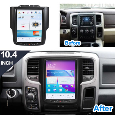 Car Video Player for Dodge Ram 2013-2017 10.4''GPS Carplay WiFi Hotspot BT Music