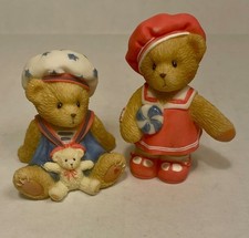   Paws For Patriotism   118321 Cherished Teddies Set Of 2 Figurines