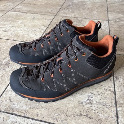 Scarpa Crux Herren Zustiegsschuh Größe UK 11 EU46 Wildleder Vibram Sohle Walking Wandern