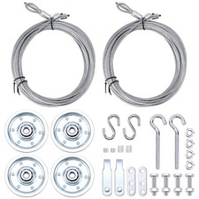 Garage Door Cable And Pulley Replacement Kit 4 PCS 3 Inch Sheaves Fasteners