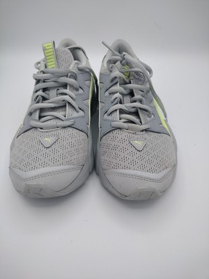 Puma Cell Pharos Training  Women Sneakers 193632-08  Size 7 Gray Apple Green