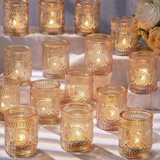 Gold Votive Candle Holder Set of 36