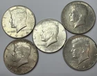 Lot Of (5)- 1964 Kennedy Half Dollar - 90% Silver Coins- Beautiful Condition