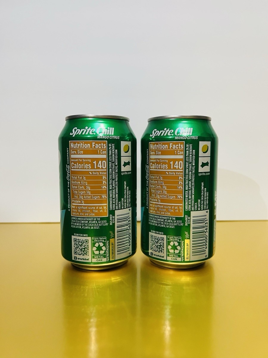 🔵 New Limited Edition Sprite Chill MANGO CITRUS Lemon Lime Soda