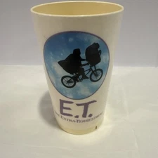 Vintage 1982 Universal Studios E.T. the Extra-Terrestrial Cup DEKA Plastics
