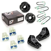2X Fensterheber Reparatursatz SET Vorne Links + Rechts 4/5 TÜRig FÜR VW Golf 5 V