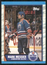 1989-90 Topps #65 Mark Messier Edmonton Oilers Hockey Card 35626