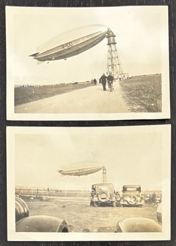 BRITISH AIRSHIP FIRST & ONLY FLIGHT TO QUEBEC, CANADA - ORIG 1930 PHOTOGRAPHS - Picture 1 of 3