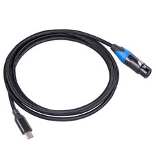 USB C Male to XLR Female Microphone Cable 10 FT, Type-C XLR Stereo Audio Cord...