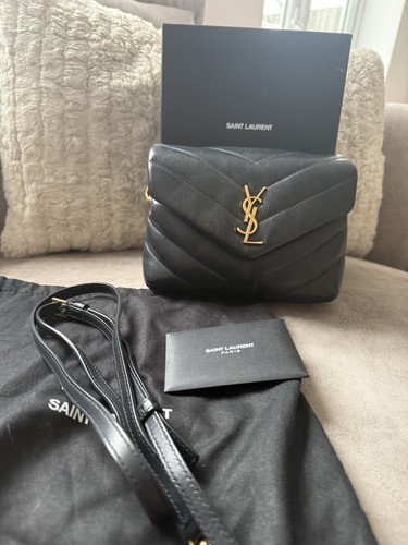 Saint Laurent YSL Toy Loulou Bag Black Leather with Black Hardware