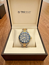 TAG Heuer Formula 1 WAZ1120 41mm Blue Dial Two-Tone Quartz Men’s Watch w/ Box
