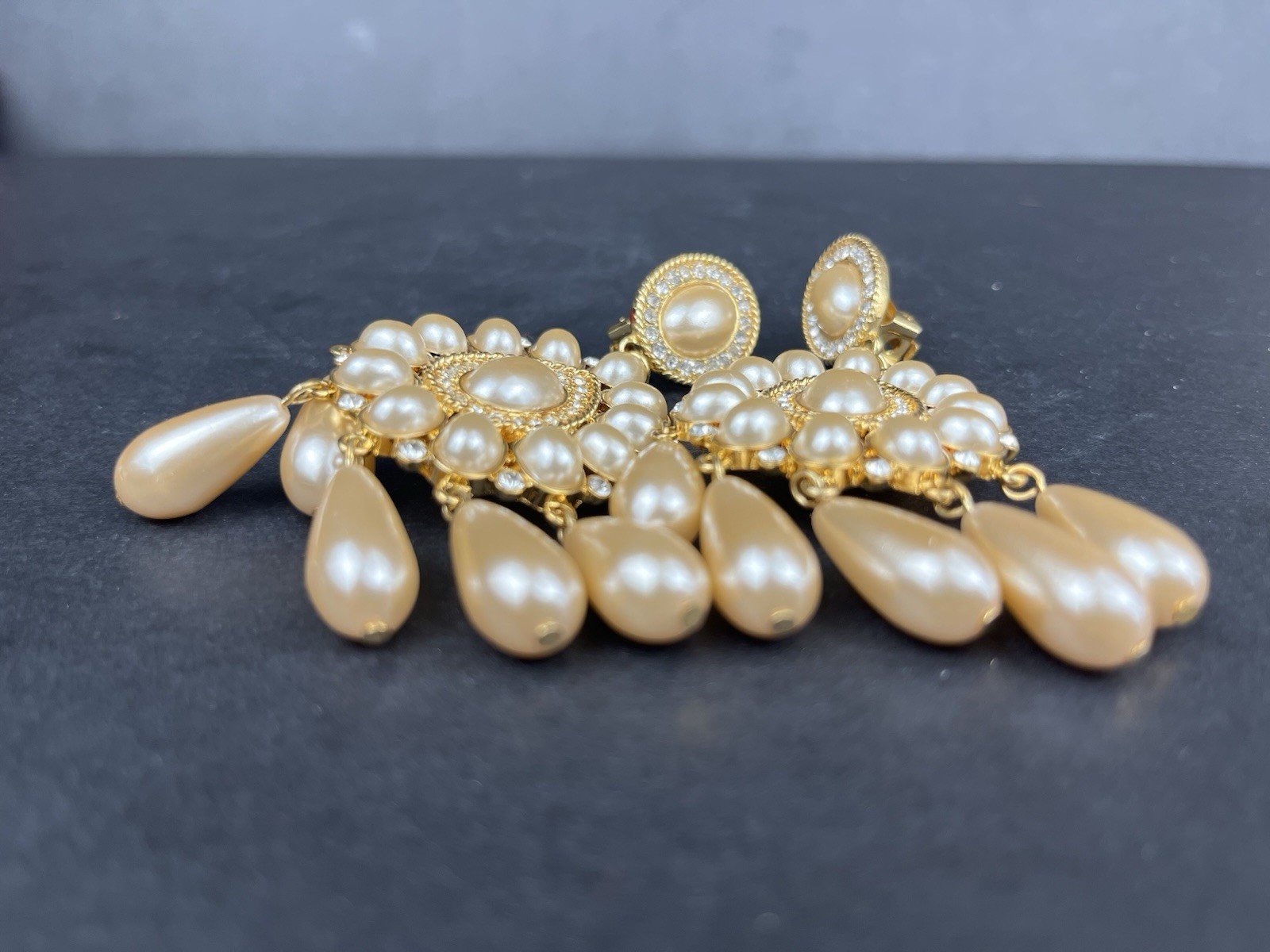 Kenneth Jay Lane KJL Royalty Chandelier Earrings … - image 11